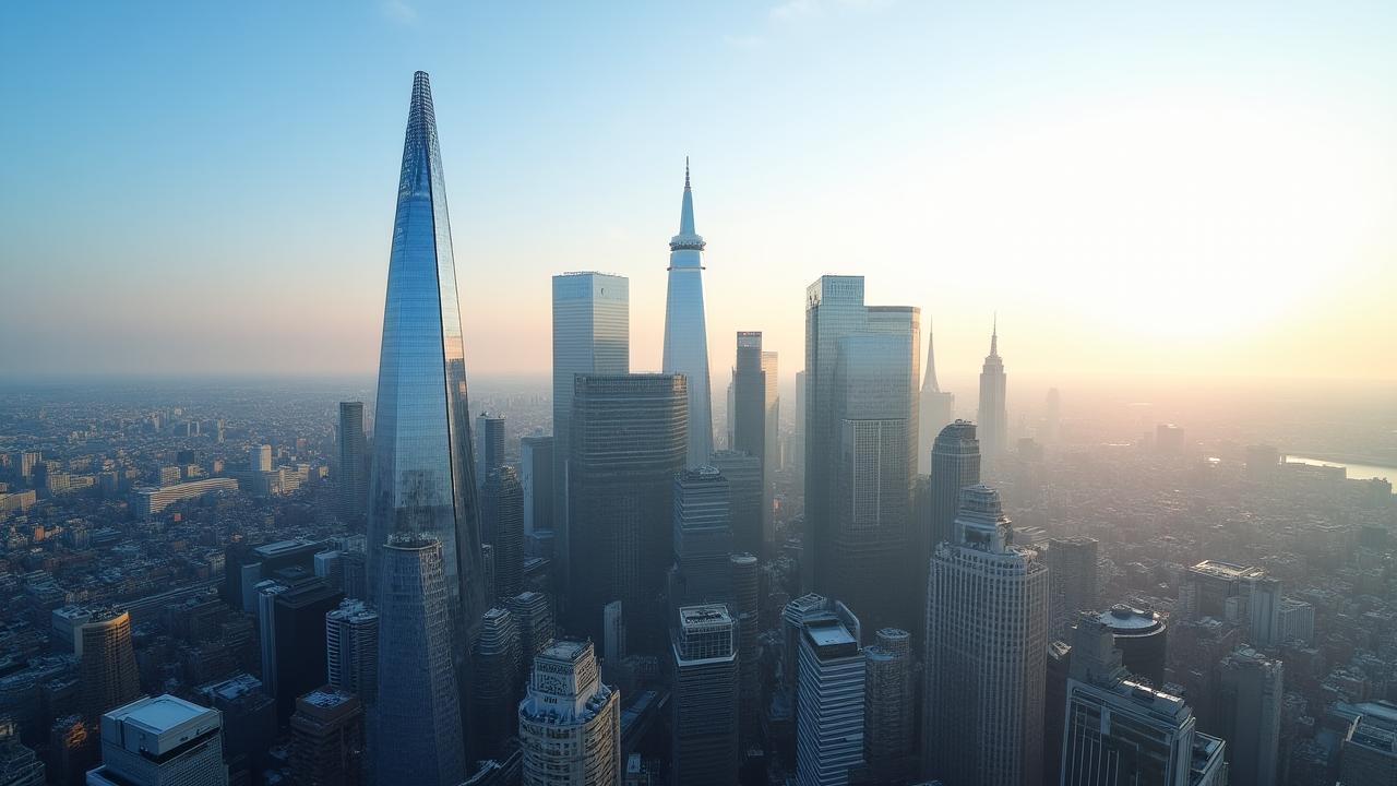 City of Edinburgh financial district skyline