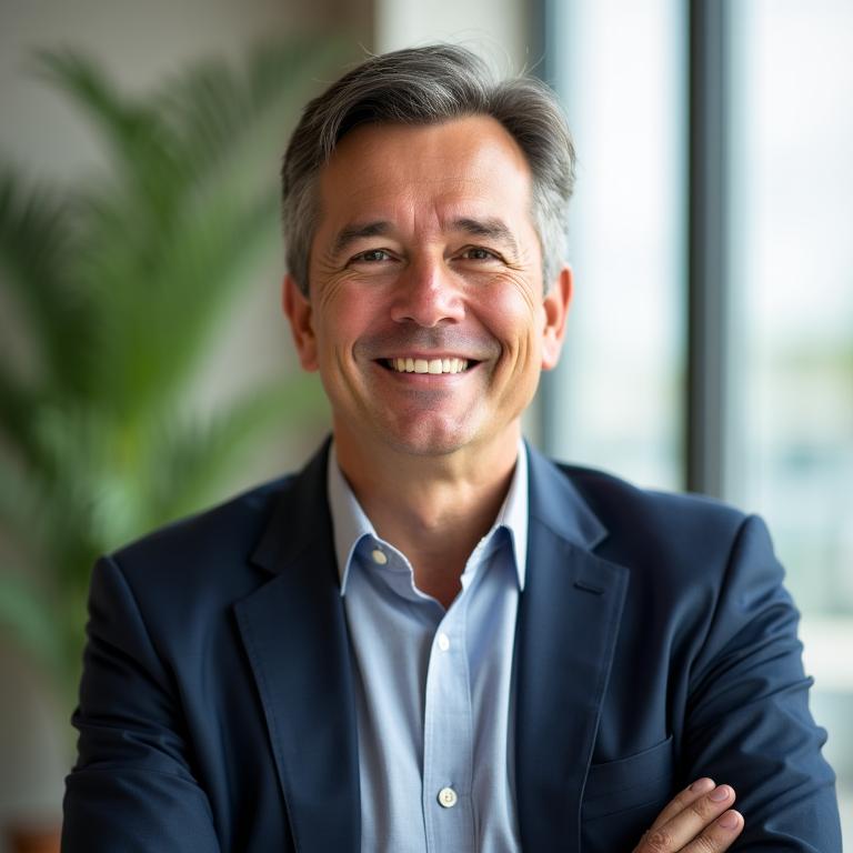 Thomas Fielding, career coach in a relaxed professional setting